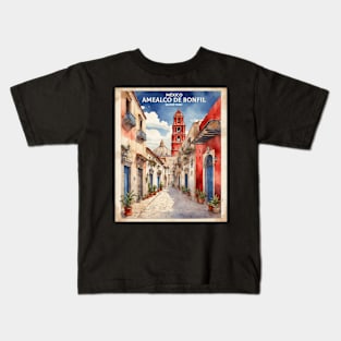 Amealco de Bonfil Queretaro Mexico Vintage Tourism Travel Kids T-Shirt